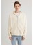 Kapüşonlu Fermuarlı Bej Sweatshirt 0S10306-70055 3