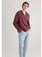 Yarı Fermuarlı Bordo Sweatshirt 0S10305-70396 3