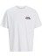 Jack Jones Jorbıgwıg Tee Ss Crew Neck Tg Erkek Beyaz Tshirt 12275396-01 1