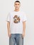 Jack Jones Joranatomy Skull Tee Ss Crew Neck Ln Erkek Beyaz Tshirt 12272966-01 1