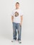 Jack Jones Joranatomy Skull Tee Ss Crew Neck Ln Erkek Beyaz Tshirt 12272966-01 4