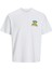 Jack Jones Jorbıgwıg Tee Ss Crew Neck Tg Erkek Beyaz1 Tshirt 12275396-99 1