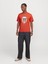 Jack Jones Joranatomy Skull Tee Ss Crew Neck Ln Erkek Turuncu Tshirt 12272966-23 4