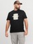 Jack Jones Jcotarmac Camo Front Tee Ss Crew N Pls Erkek Siyah Büyük Beden Tshirt 12278563-02 1