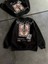 Kadın Bisiklet Yaka Baskılı Sweatshirt - Siyah 2