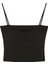 Askılı Crop Basic Atlet Siyah 1