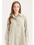 Relax Fit Basic Düz Modal Uzun Kollu Tesettür Gömlek Tunik D1299AX25SP 1