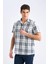 %100 Pamuk Regular Fit Yazlık Polo Yaka Kareli Kısa Kollu Gömlek D7553AX25SP 4