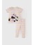 Kız Bebek Disney Mickey & Minnie Pijama Takımı Fitilli Kaşkorse Kısa Kollu Üst Beli Lastikli Uzun Alt E0767A525SM 1
