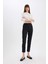 Sigaret Saten Kumaş Pantolon Normal Bel Basic Düz Beli Lastikli Düz Paça J8743AZ25SM 3