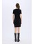Coool Bodycon Vücudu Saran Bisiklet Yaka Fitilli Kaşkorse Kısa Kollu Mini Elbise E7231AX25SP 5