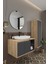 Gül 80 cm Banyo Dolabı+Ayna+Lavabo+Boy Dolabı 4