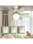 E27 Salyangoz Ağızlı Fan Lamba 420X205MM 30W Matcha Yeşil (Yurt Dışından) 3