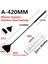 A-420MM (2in1) Stili Paslanmaz Çelik Akvaryum Yosun Temizleyici Balık Tankı Silikon Temizleyici Bıçak Sucul Bitki Ot Temizleme Aracı Kiti (Yurt Dışından) 1