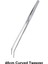 48CM Kavisli Cımbız Stili Akvaryum Aquascape Bitki Aracı Paslanmaz Çelik Penset Spatula Yosun Temizleyici Depolama Rafı Balık Tankı Temizlik Aksesuarı (Yurt Dışından) 1