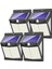 Güneş Enerjili Güvenlik Işıkları Dış Mekan, 140 LED Güneş Enerjili Hareket Sensörü Işıkları 3 Aydınlatma Modu Güneş Enerjili Duvar Lambaları 4 Paket (Yurt Dışından) 1