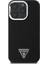 Apple iPhone 16 Pro Max Kılıf Guess Orjinal Lisanslı Magsafe Şarj Özellikli Grained Triangle Kapak Siyah 2