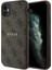 iPhone 11 Kılıf Guess Orjinal Lisanslı Magsafe Uyumlu 4g Desen Yazı Logolu Kapak Kahverengi 1