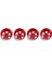 4 Adet Ofset-8.9mm Metal 1.9in Beadlock Tekerlek Jantı Derin Çanak Göbek 1/10 Rc Paletli Araba Trx4 Eksenel SCX10 90046 UTB18, Kırmızı (Yurt Dışından) 2
