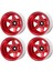 4 Adet Ofset-8.9mm Metal 1.9in Beadlock Tekerlek Jantı Derin Çanak Göbek 1/10 Rc Paletli Araba Trx4 Eksenel SCX10 90046 UTB18, Kırmızı (Yurt Dışından) 4