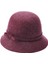 Yün Karışımı Cloche Kış Sı Fötr Bordo (Yurt Dışından) 3