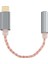 32BIT 384KHZ Usb-C - 3,5 mm Dac Dijital Ses Adaptörü, ALC5686 Çip, Altın Kaplama 1u, Omtp/ctıa Için Sürücüsüz(Gri) (Yurt Dışından) 3