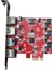 Pci-E - USB 3.0 Genişletme Kartı Güç Kaynağı Pcie - 4 Bağlantı Noktalı USB Adaptör Kartı Yüksek Hızlı Masaüstü Pcie Kartı (Yurt Dışından) 4