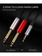 Ses Kablosu 3.5mm - Çift 6.35MM Aux Kablosu Mono 6.5 - 3.5 Erkek Mikser Amplifikatör Hoparlör 3.5mm Jack Splitter Kablosu (Yurt Dışından) 3