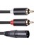 Xlr Çift Rca Ses Kablosu A1 Xlr Erkek 3 Pin Çift Rca Erkek Tak Stereo Ses Kablosu Amplifikatör Karıştırma Fişi Av Kablosu 2 M (Yurt Dışından) 5