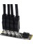 USB 3.0 Pcı-E Yükseltici Kart M.2'den Pcıe Genişletici Yükseltici Adaptör Kartına 4 Portlu Pcı-Express Adaptörü Os Windows Linux Için (Yurt Dışından) 4