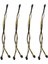 4 Adet 8 Pin Pcı Express Çift Pcıe 6 + 2 Pin Pcı-E Güç Kablosu 18AWG Gpu Güç Kaynağı Kesme Panosu Madencilik Için, 60 cm (Yurt Dışından) 1