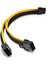18AWG 8pin - Çift 8pin(6+2) Güç Kablosu Gpu Güç Kablosu K80 M40 M60 P40 P100 ,20CM (Yurt Dışından) 1