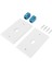 2'li Paket 1 Bağlantı Noktalı Ethernet Duvar Plakası, RJ45 Cat6 Dişi - Dişi Jak Sıralı Bağlayıcı Yüz Plakaları, 1 Bağlantı Noktalı (Yurt Dışından) 1