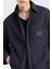 Relaxed Fit Yama Cepli ve Logo Yamalı Gömlek Ceket Erkek Gömlek Ceket EM001629 AF13770 UB118 4