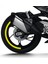 Cfmoto 450SR Yarım Jant Kaplama Sticker Etiket Modeli Neon Sarı 3