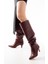Ceylinmoda SR-2001 Bordo Ince Topuklu Günlük Bayan Çizme 1