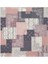 Pembe Patchwork Desen Twill Ipek Eşarp 1
