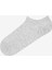 Heart Jacquard Gri 3lü Sneaker Çorap 3