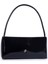 Kadın Basic Baget Omuz ve Çapraz Çanta Siyah Rugan (27X12 cm ) 1