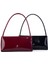 Kadın Basic Baget Omuz ve Çapraz Çanta Siyah Rugan (27X12 cm ) 4