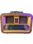 NS-6650 USB / Tf Kart / Fm Retro Taşınabilir Bluetooth Hoparlör 1