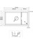 P017 Patara Antrasit Granit Mutfak Eviyesi 77X46 2