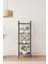 Nilamu Saksılık / 4 Raflı / Metal Aksamlı / Açık Raf / Kitaplık / Organizer / Ofis / Ev / Dekoratif 1