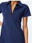 Krep Scuba Kumaş Slim Fit Fermuar Detaylı Mini Polo Yaka Elbise 5