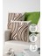 Ocean Keten Punch Nakışlı 2'li Kırlent Kılıfı 42x42 - Kahverengi 1