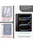 Apple iPad Air 13INÇ M2 Kılıf Kalem Bölmeli Akrilik Şeffaf Ayrılabilir Case A2898 A2899 A2900 2