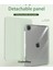 Apple iPad Pro 11 Inç M4 2024 Kılıf Kalem Bölmeli Akrilik Şeffaf Ayrılabilir Case A2836 A2837 A3006 10