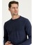 Bisiklet Yaka Slim Fit Dar Kesim Desenli Triko Kazak 2