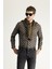 Uzun Kol Baskılı Slim Fit Dar Kesim Pamuk Gömlek 3