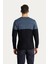 Bisiklet Yaka Slim Fit Dar Kesim Desenli Triko Kazak 4